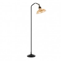 Telbix-Hertel Table & Floor Lamp - Black/Amber